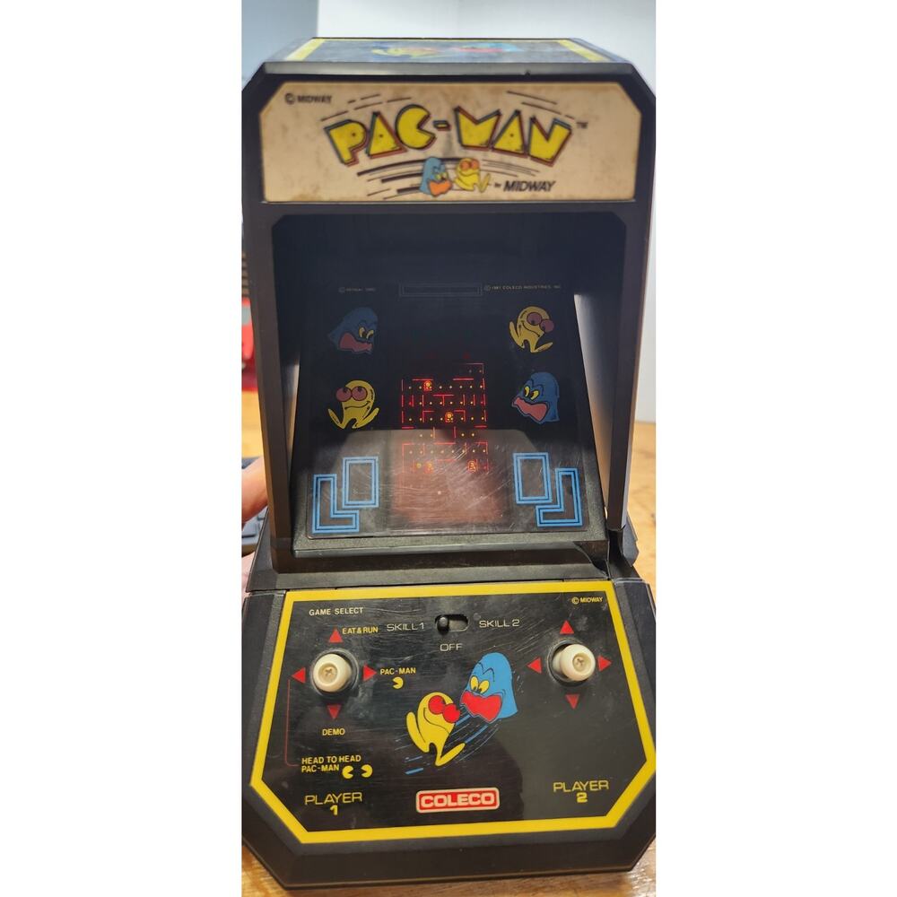 Vintage Coleco 1981 Midway PAC-MAN Tabletop Arcade Game Tested/Works. READ!!!